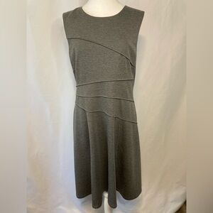 London Style Collection Women's Dress Size 16 Gray Sheath Career Business